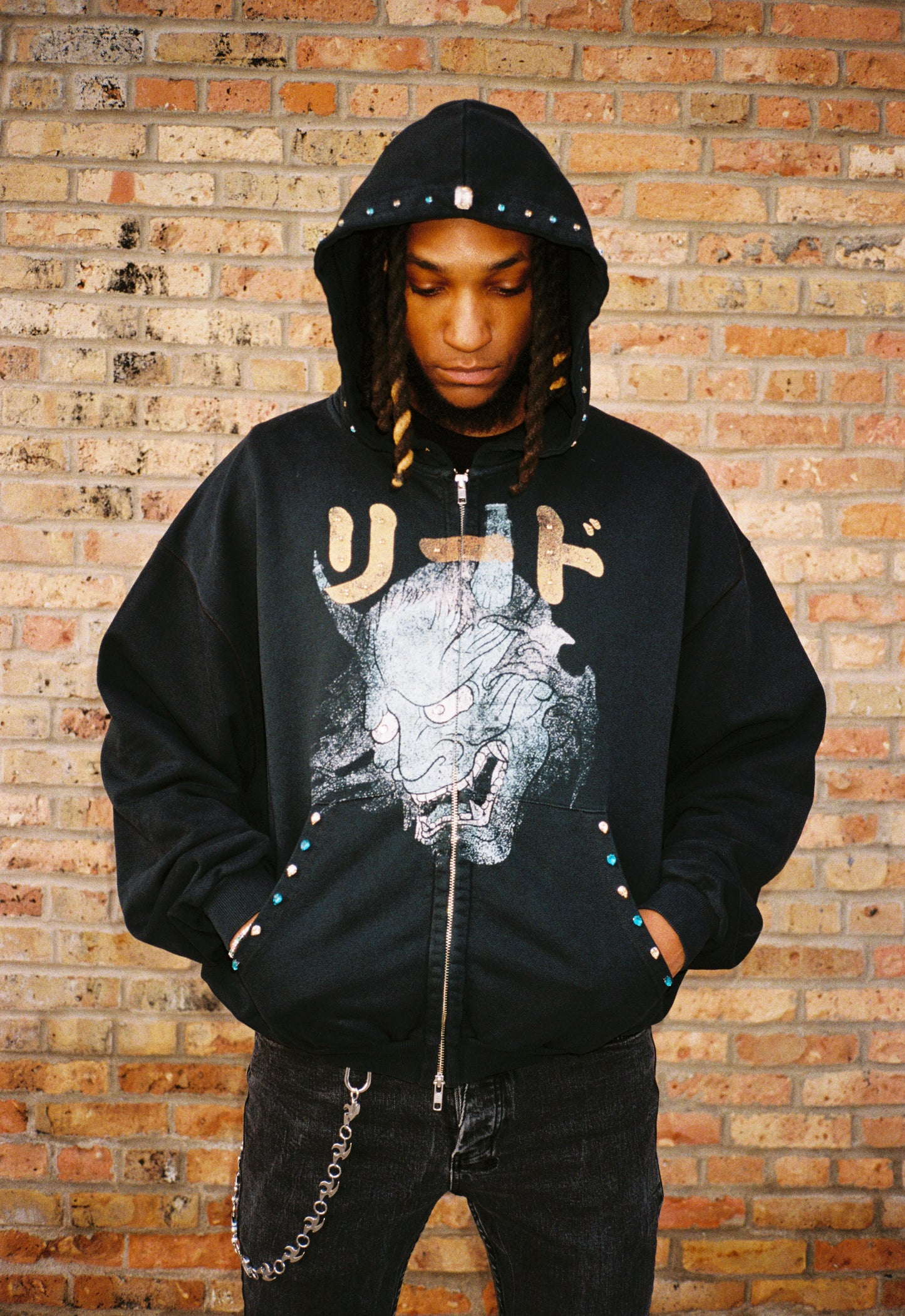Oni Zip-up hoodie