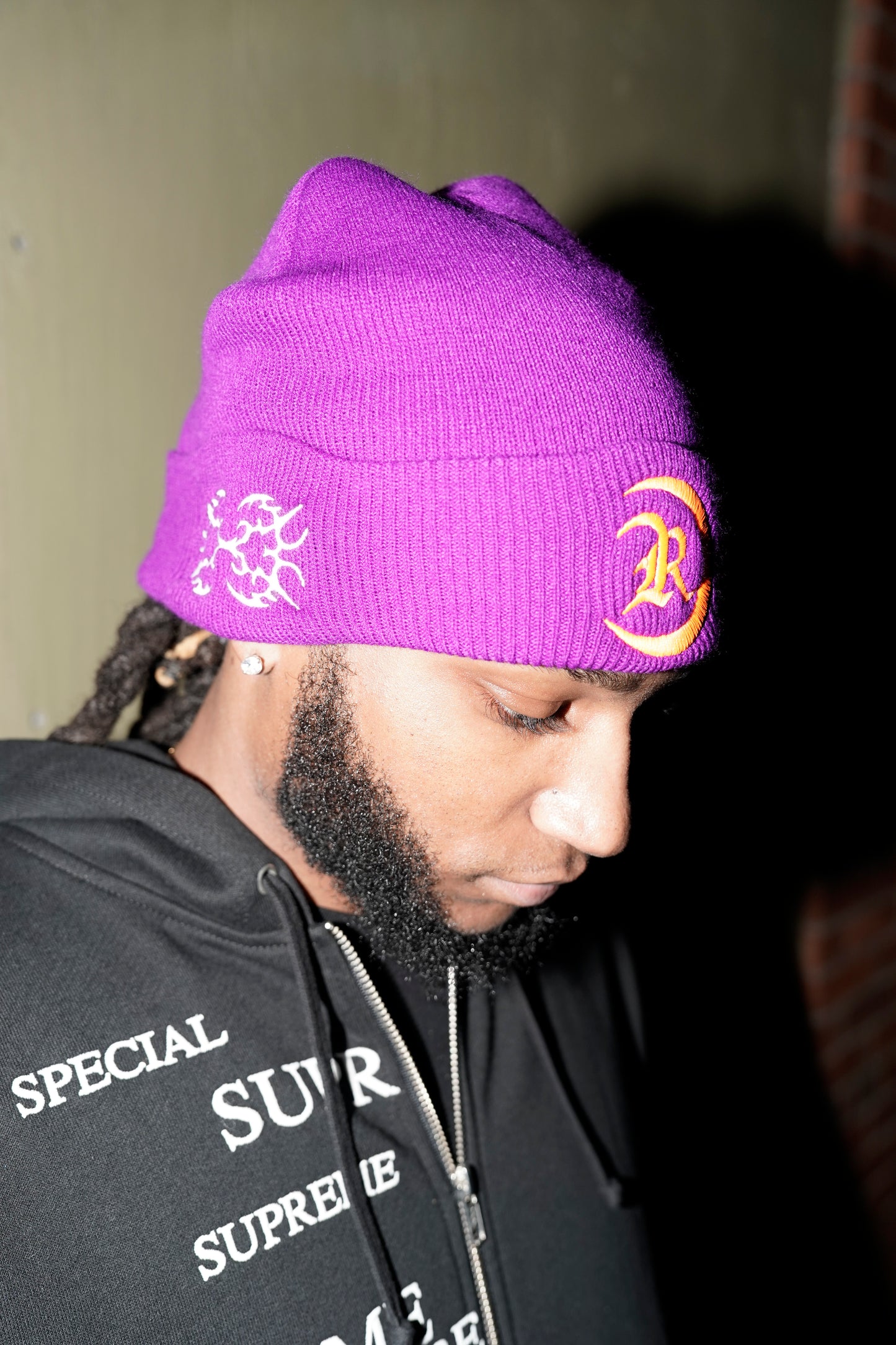 Purple Neo Reed beanie