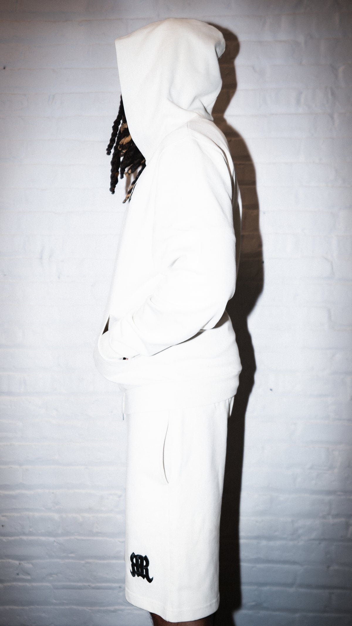 White REED Logo Shorts